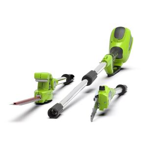 Magassági ágvágó és sövényvágó akkumulátoros Greenworks G40PSH 40v