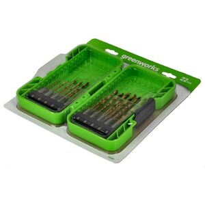 Fúrószár készlet Greenworks APT-22TCHDB-GW 22 darabos