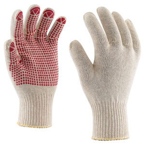 Csúszásgátló pontozott cérnakesztyű > Méret: 12