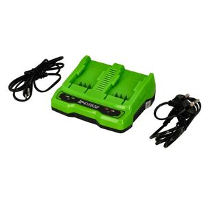 Akkumulátor töltő Greenworks G24X2UC4 4 ah 2 töltőhely