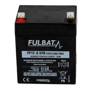 Akkumulátor Fulbat  12v, 4,5ah, általános felhasználásra, vrla
