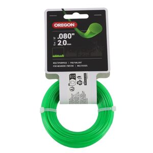 Oregon damil 2.0 mm kerek, 15 m, z&ouml;ld, akaszt&oacute;s kiszerel&eacute;s