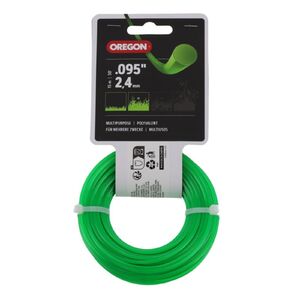 Oregon kerek damil 2.4 mm z&ouml;ld 15 m akaszt&oacute;s kiszerel&eacute;sben
