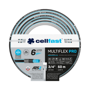 CELLFAST Locsolótömlő 6 rétegű MULTIFLEX ATSV 3/4&quot  50 m
